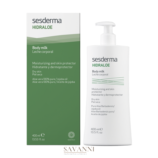 Зволожуюче молочко для тіла з алое Sesderma Hidraloe Body Milk 400 мл SD40001447 фото 2 savanni.com.ua