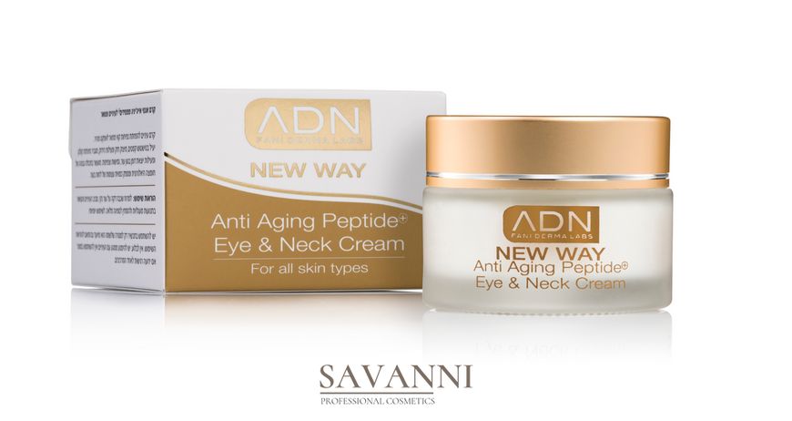 Омолоджувальний пептидний крем для повік та шиї, ADN New Way Anti Aging Peptide Eye & Neck Cream, 30 мл ADN7725 фото 1 savanni.com.ua