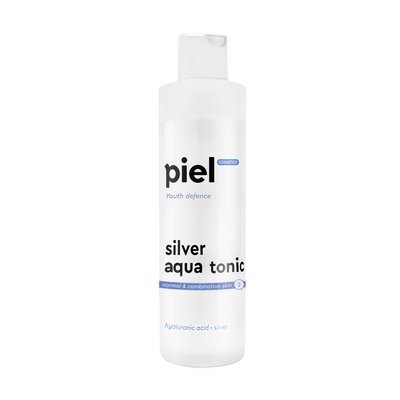 Тонік для зволоження нормальної та комбінованої шкіри обличчя Piel Cosmetics Silver Aqua Tonic 250 ml PL11 фото 1 savanni.com.ua