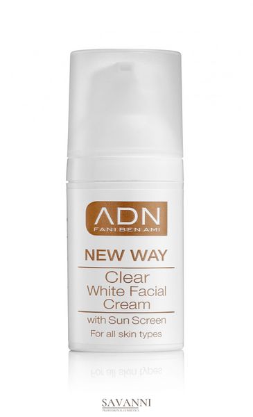 Освітлюючий крем для обличчя ADN Clear White Facial Cream, 30 мл ADN7709  фото 1 savanni.com.ua