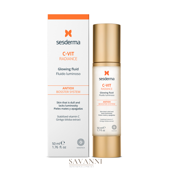 Флюїд для сяйва шкіри Sesderma C-Vit Radiance Glowing Fluid 50 мл SD40002448 фото 2 savanni.com.ua