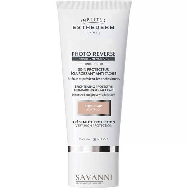 Крем при пігментації для обличчя PHOTO REVERSE з тоном (Light Beige) Institut Esthederm PHOTO REVERSE BRIGHTENING PROTECTIVE ANTI DARK SPOTSFACE CARE LIGHT BEIGE V4615 фото 1 savanni.com.ua