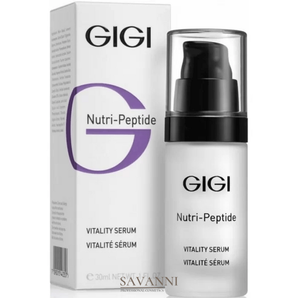 Пептидна оживляюча сироватка для обличчя, GiGi Nutri-Peptide Vitality Serum, 30мл GG11512 фото 2 savanni.com.ua