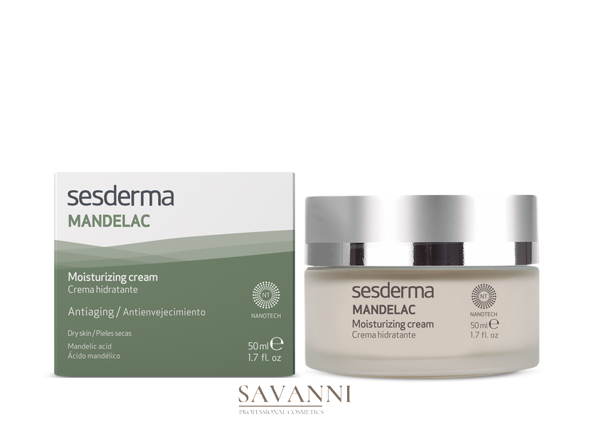 Увлажняющий крем для лица с миндальной кислотой Sesderma Mandelac Moisturizing Cream 50 мл SD40000077 фото 2 savanni.com.ua