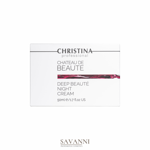 Інтенсивний оновлювальний нічний крем для обличчя Christina Chateau de Beaute Deep Beaute Night Cream, 50 мл CHR486 фото 3 savanni.com.ua