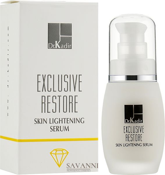 Сироватка освітлююча Dr. Kadir Exclusive restore skin lightening serum KDR441 фото 4 savanni.com.ua