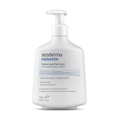 Очищуючий гель для вмивання Sesderma Hidraven Foamy Soapless Cream 300 мл SD40000262 фото 1 savanni.com.ua