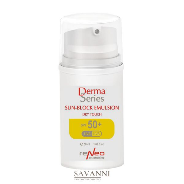 Солнцезащитная эмульсия Derma Series Sun-block emulsion SPF-50 H218 фото 1 savanni.com.ua