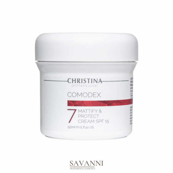 Матувальний захисний крем для обличчя Christina Comodex-Mattify & Protect Cream SPF 15 (крок 7), 150 мл CHR642 фото 1 savanni.com.ua