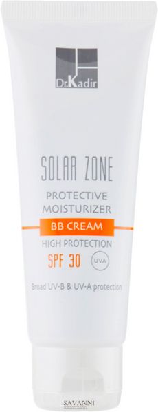 Сонцезахисний зволожуючий крем з тоном Соляр Зон SPF30+ Dr. Kadir Solar Zone moisturizing protective ВВ Сream SPF 30+ KDR436 фото 1 savanni.com.ua