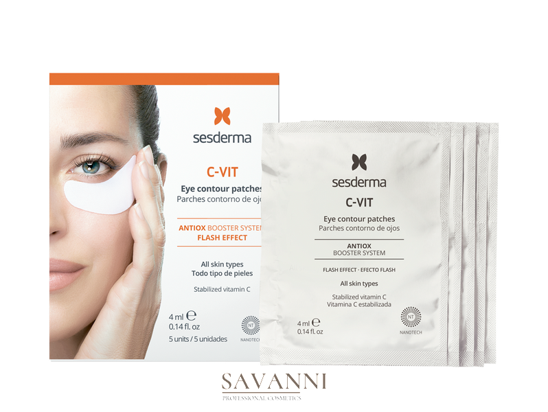 Патчи вокруг глаз Sesderma C-Vit Eye Contour Patches, 5 шт. SD40002443 фото 2 savanni.com.ua