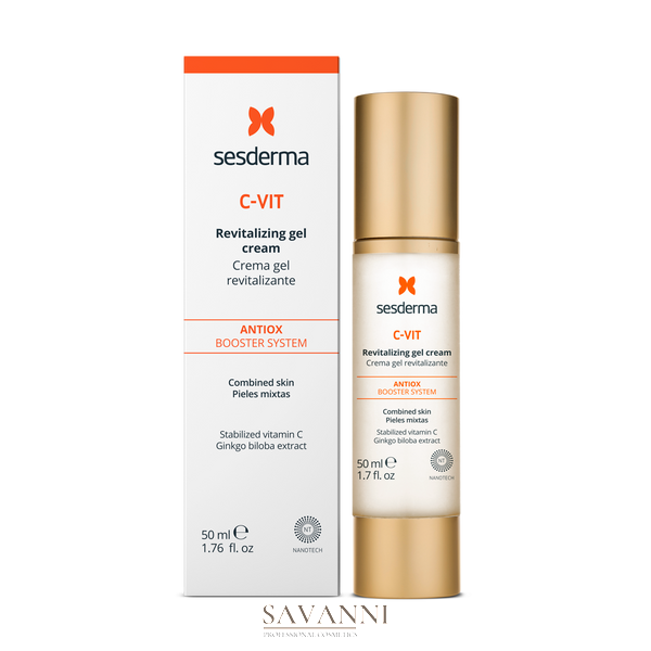 Ревитализирующий крем-гель с витамином C для лица Sesderma C-Vit Revitalizing Cream Gel 50 мл SD40002563 фото 2 savanni.com.ua