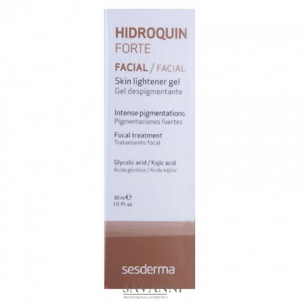 Інтенсивний освітлюючий гель Sesderma Hidroquin Forte Skin Lightener Gel 30 мл SD40000274 фото 1 savanni.com.ua