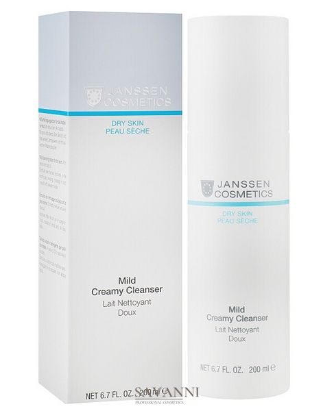 Очищувальне молочко для обличчя Janssen Cosmetics Mild Creamy Cleanser, 200 мл JC5000 фото 2 savanni.com.ua