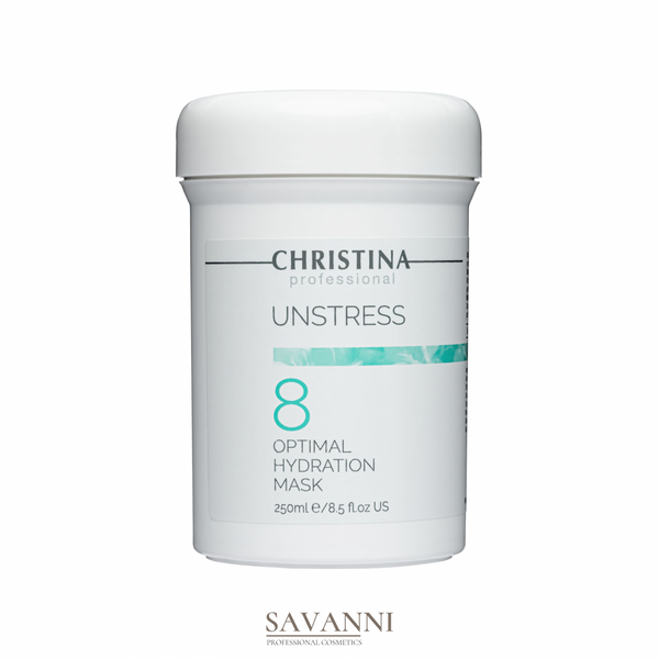 Оптимально зволожувальна маска для обличчя Christina Unstress 8 Optimal Hydration Mask, 250 мл CHR778 фото 1 savanni.com.ua