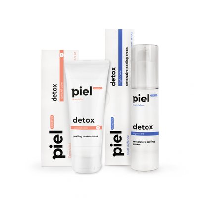 Набір Piel Cosmetics Детокс для тьмяної стресової шкіри. Проти наслідків сучасного способу життя та екології