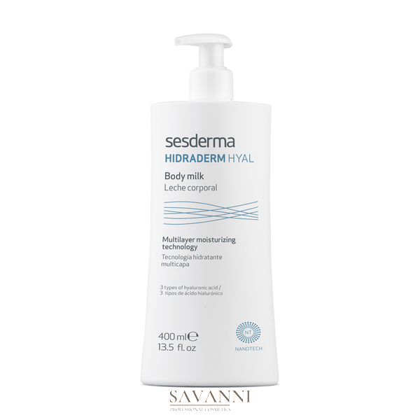 Зволожуюче молочко для тіла Sesderma Hidraderm Hyal Body Milk 400 мл SD40002684 фото 1 savanni.com.ua