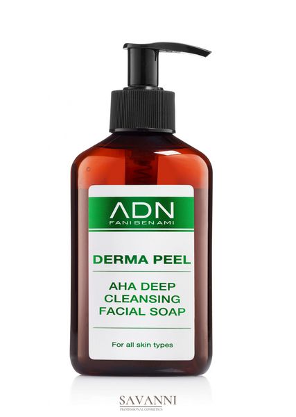 Восстанавливающее мыло для лица ADN Derma Peel AHA Deep Cleansing Facial Soap, 250 мл ADN7511 фото 1 savanni.com.ua