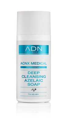Рідке азелаїнове мило для проблемної шкіри обличчя ADN ACNX Medical Deep Cleansing Azelaic Soap, 150 мл ADN40039 фото 1 savanni.com.ua