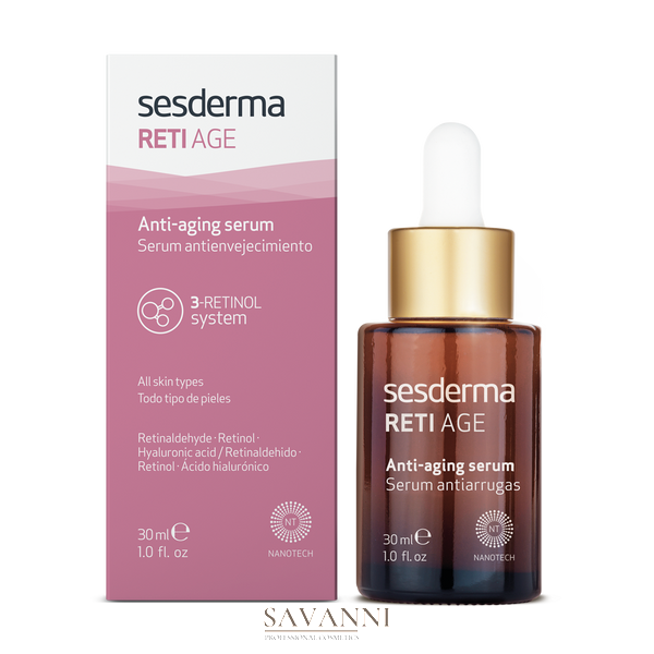 Антивікова сироватка для обличчя з ретинолом Sesderma Reti Age Facial Antiaging Serum 30 мл SD40001734 фото 2 savanni.com.ua