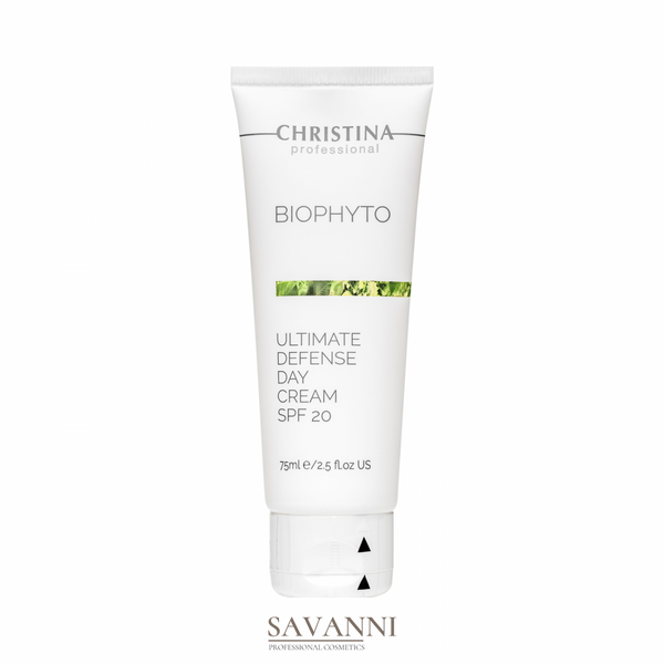 Денний крем для обличчя Christina Bio Phyto Ultimate Defense Day Cream SPF 20 Абсолютний захист, без тону, 75 мл CHR576 фото 1 savanni.com.ua