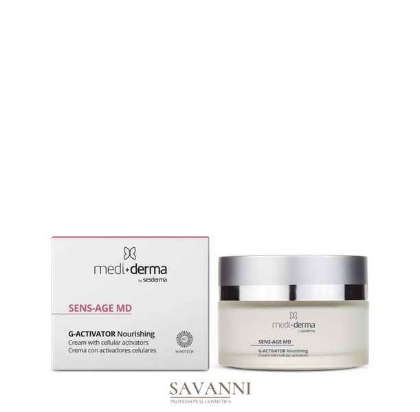 Живильний антивіковий крем для обличчя Mediderma G Activator Nourishing Facial Cream Sens-Age MD 50 мл MD40004818 фото 1 savanni.com.ua