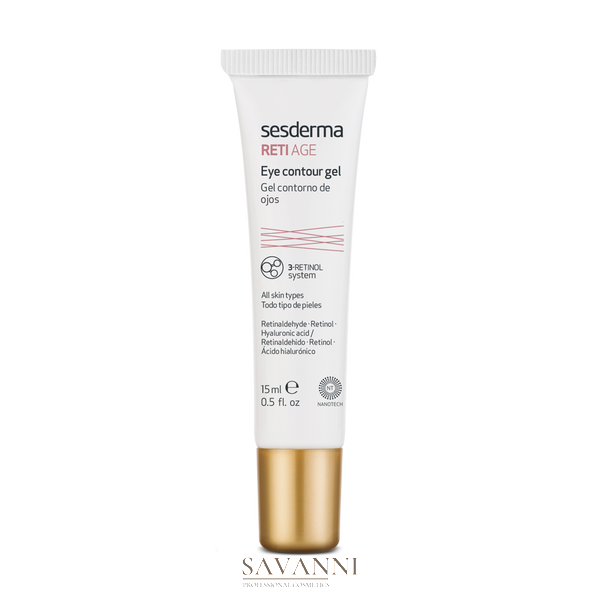 Антивіковий гель-контур для шкіри навколо очей з ретинолом Sesderma Reti Age Facial Eye Contour Gel 15 мл SD40001733 фото 1 savanni.com.ua